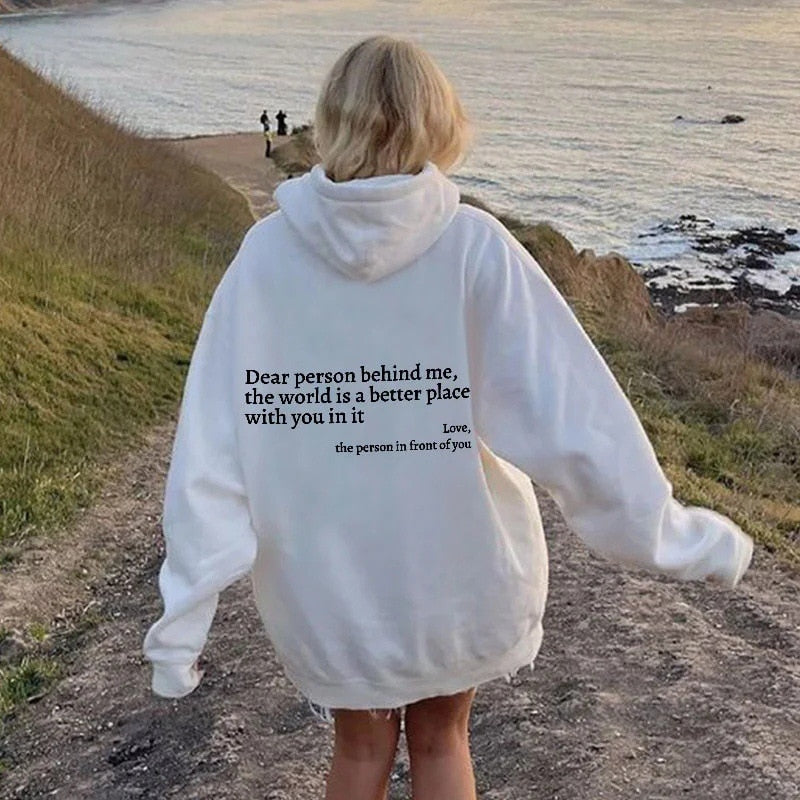 Ella | Liebe Person hinter mir Unisex Hoodie