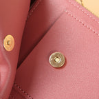 Ulrike | Leder Smartphone Clutch – Damen Handtasche mit Touchscreen-Fenster