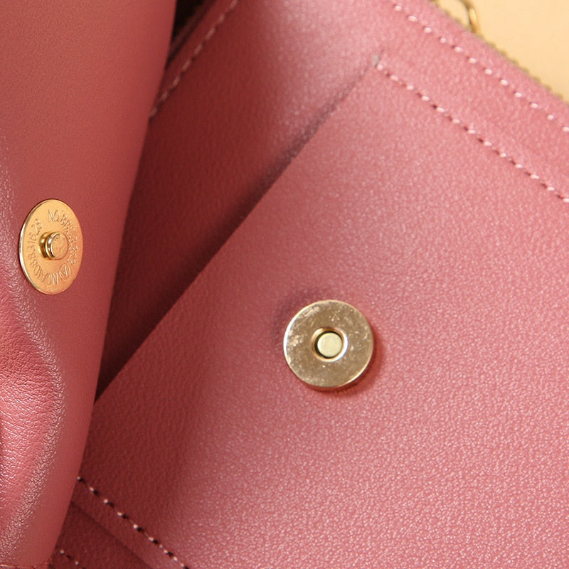Ulrike | Leder Smartphone Clutch – Damen Handtasche mit Touchscreen-Fenster