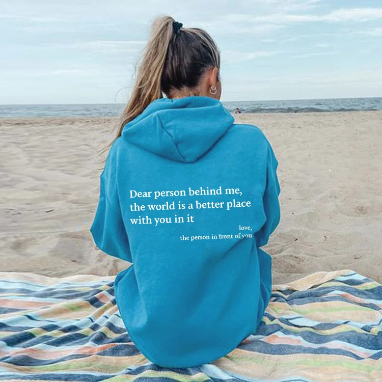 Ella | Liebe Person hinter mir Unisex Hoodie