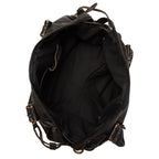 Dörte | Luxus Schwarze Lederhandtasche