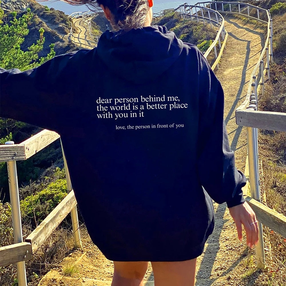 Ella | Liebe Person hinter mir Unisex Hoodie