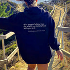 Ella | Liebe Person hinter mir Unisex Hoodie