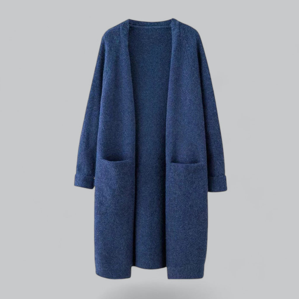Liesel | Klassische lange Damenstrickjacke
