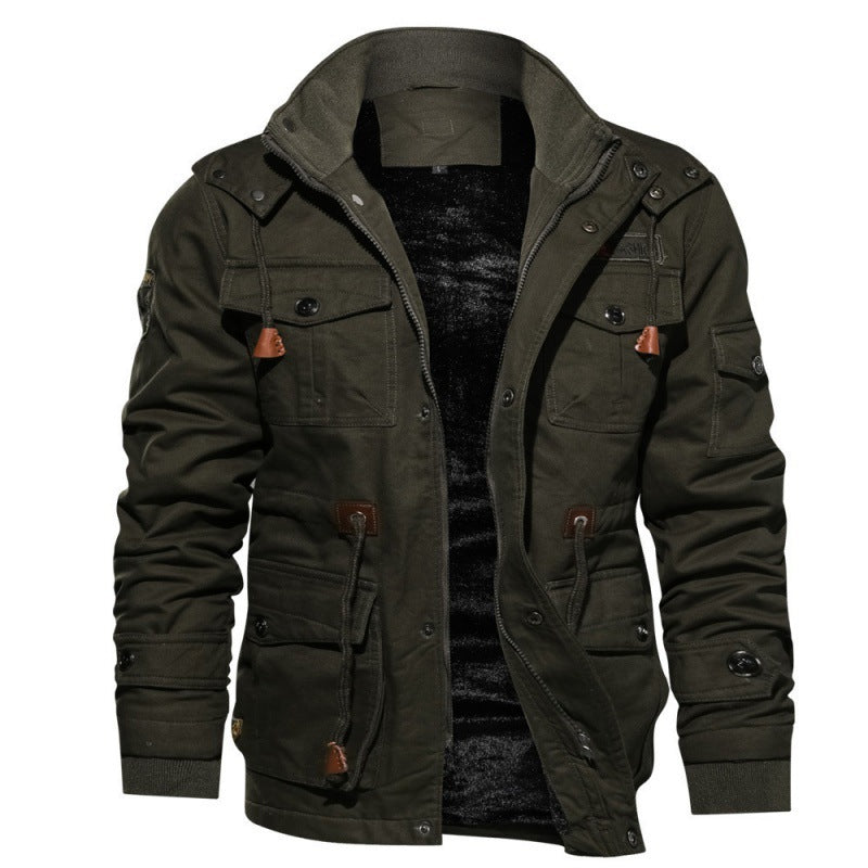 Herren Winterjacke aus Polyester mit Stilvollem Design & Wärmender Fütterung | Drune