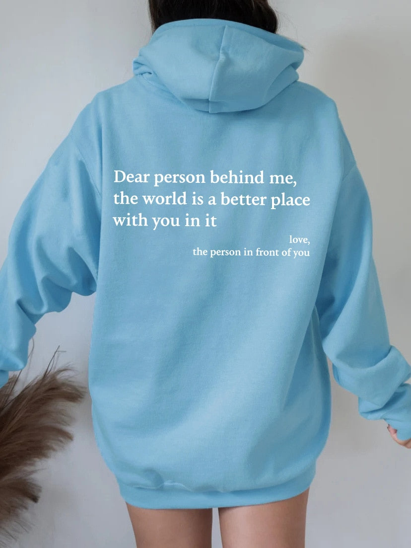 Ella | Liebe Person hinter mir Unisex Hoodie