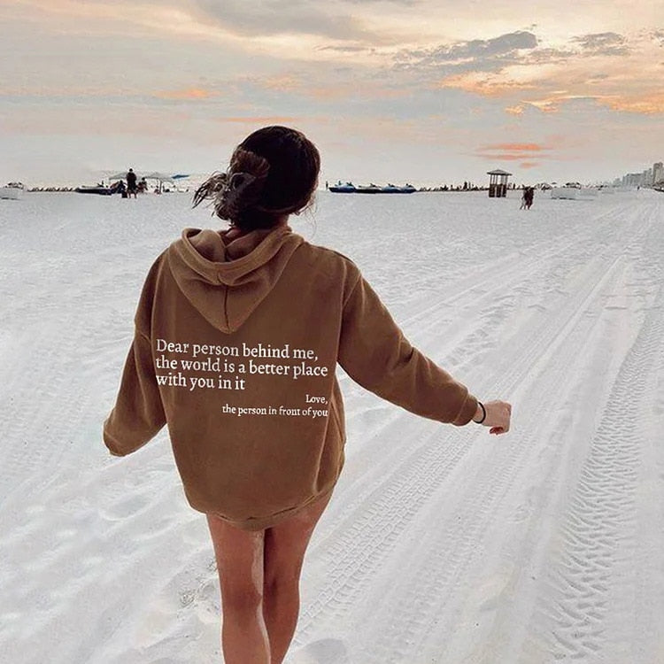 Ella | Liebe Person hinter mir Unisex Hoodie