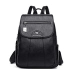 Dorothea | Diebstahlsicherer Lederrucksack Mit Großem Fassungsvermögen Für Damen