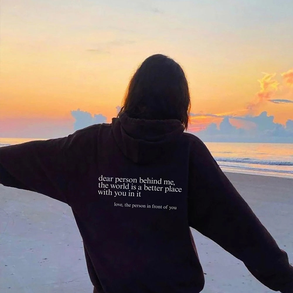 Ella | Liebe Person hinter mir Unisex Hoodie