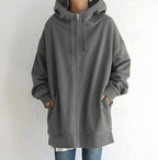 Nadja | Damen-Hoodie mit Reißverschluss für Herbst/Winter