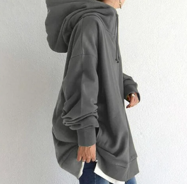 Nadja | Damen-Hoodie mit Reißverschluss für Herbst/Winter