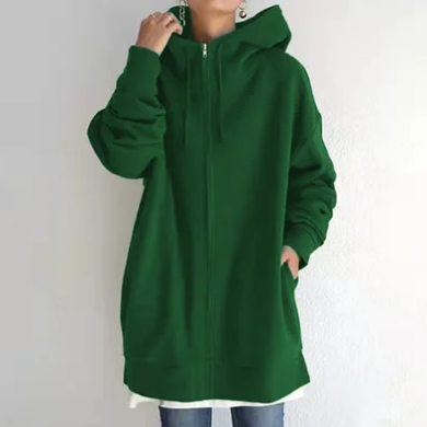 Nadja | Damen-Hoodie mit Reißverschluss für Herbst/Winter