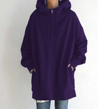 Nadja | Damen-Hoodie mit Reißverschluss für Herbst/Winter