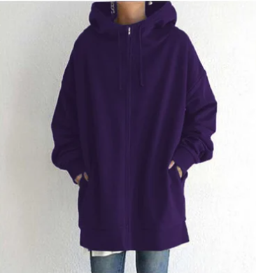 Nadja | Damen-Hoodie mit Reißverschluss für Herbst/Winter