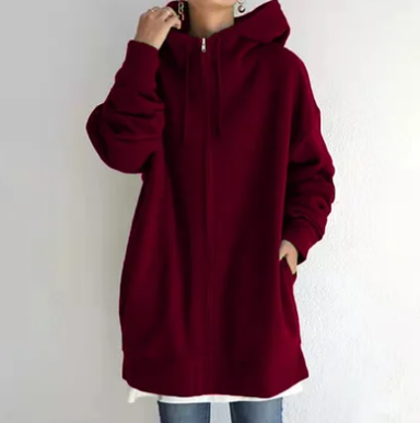 Nadja | Damen-Hoodie mit Reißverschluss für Herbst/Winter