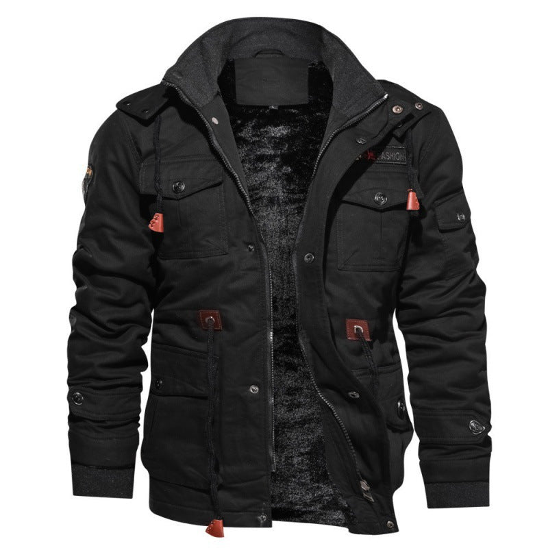 Herren Winterjacke aus Polyester mit Stilvollem Design & Wärmender Fütterung | Drune