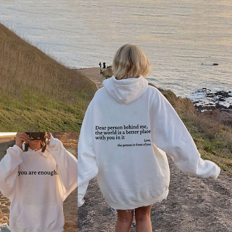 Ella | Liebe Person hinter mir Unisex Hoodie