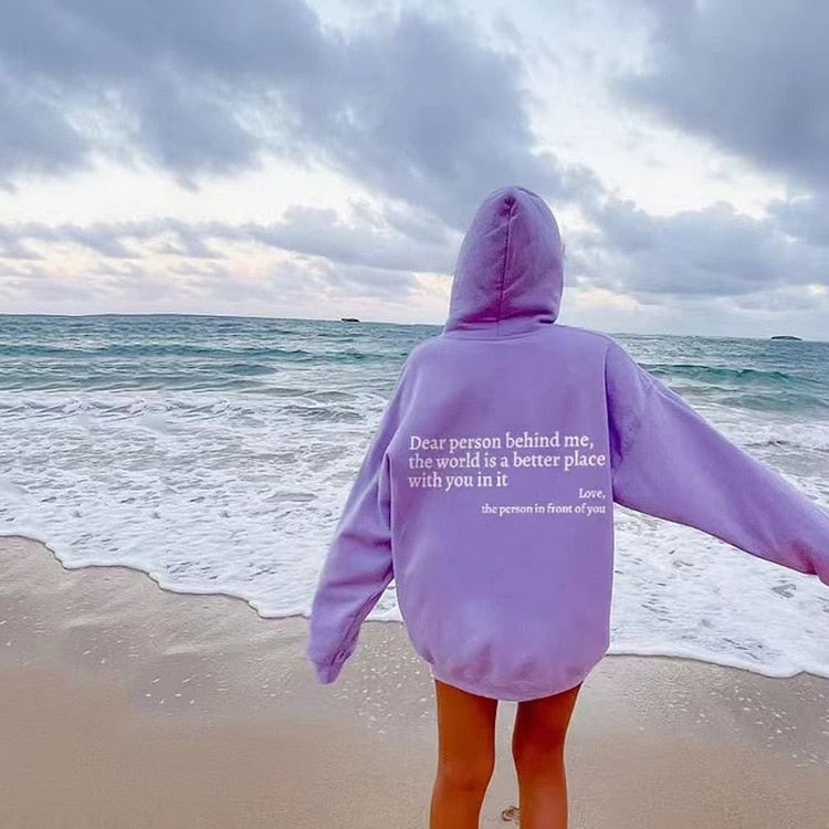 Ella | Liebe Person hinter mir Unisex Hoodie