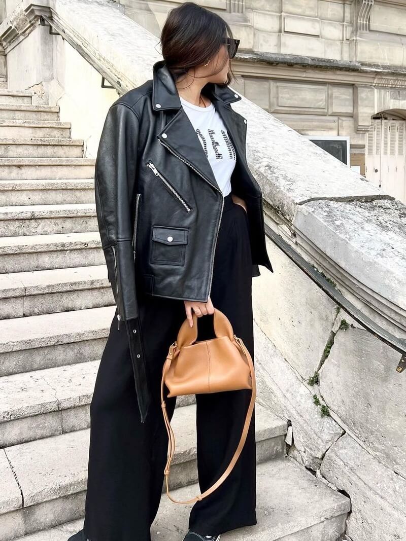 Lena | Umhängetasche damen – Handtasche mit Reißverschluss