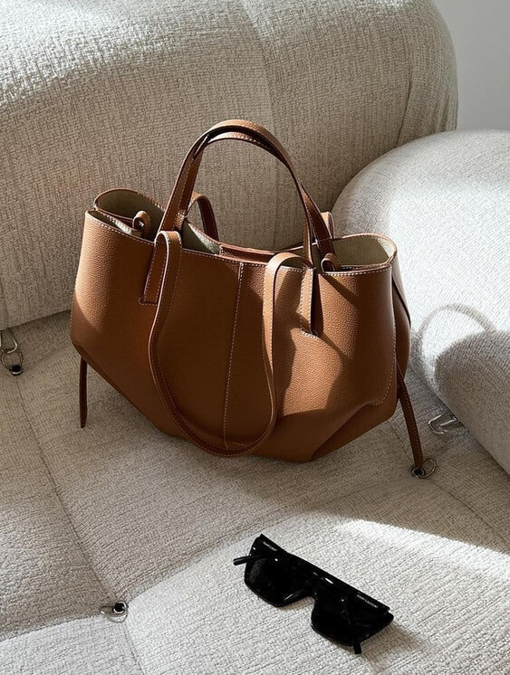 Viktoria | Luxuriöse Leder Shopper