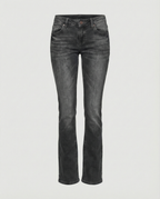 Damen Denim Low-Rise Flared Jeans mit lässigem Vintage-Look & Ausgestelltem Bein | Drune