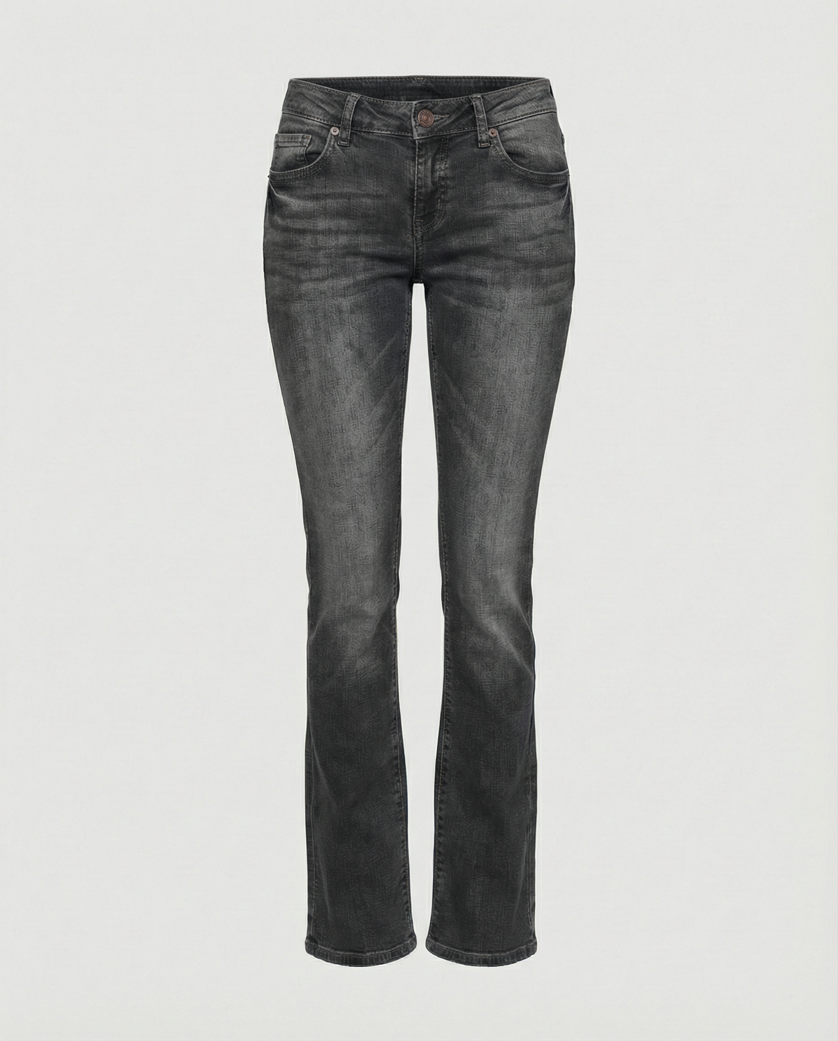 Damen Denim Low-Rise Flared Jeans mit lässigem Vintage-Look & Ausgestelltem Bein | Drune