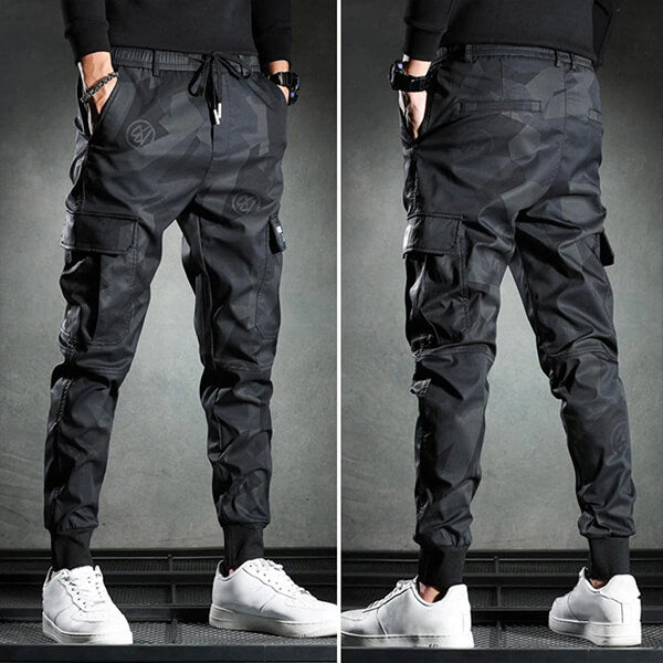 Drune - Camouflage Cargo Freizeit-Herrenhose