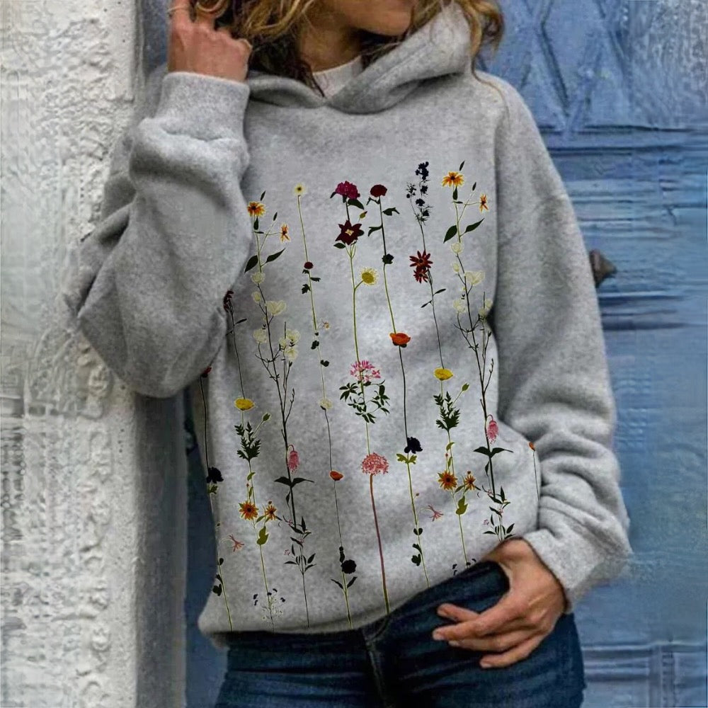 Lisa | Hoodie mit Blumendruck
