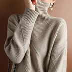 Drune Hannover - Lose Rollkragenpullover Strickjacke