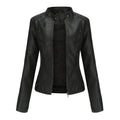 Sandra | Damen Lederjacke mit Maokragen