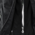 Thea | Damen Lederjacke mit Kapuze