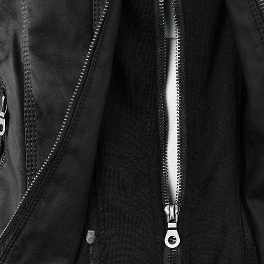 Thea | Damen Lederjacke mit Kapuze