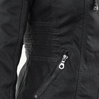 Thea | Damen Lederjacke mit Kapuze