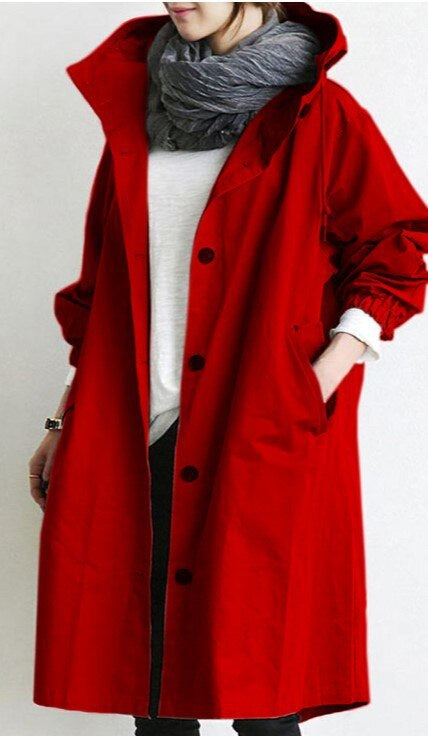 Katja | Modischer langer Trenchcoat Damen Wechsel Saison 2023
