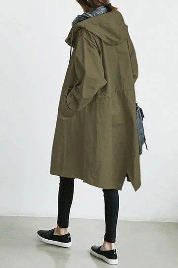Katja | Modischer langer Trenchcoat Damen Wechsel Saison 2023