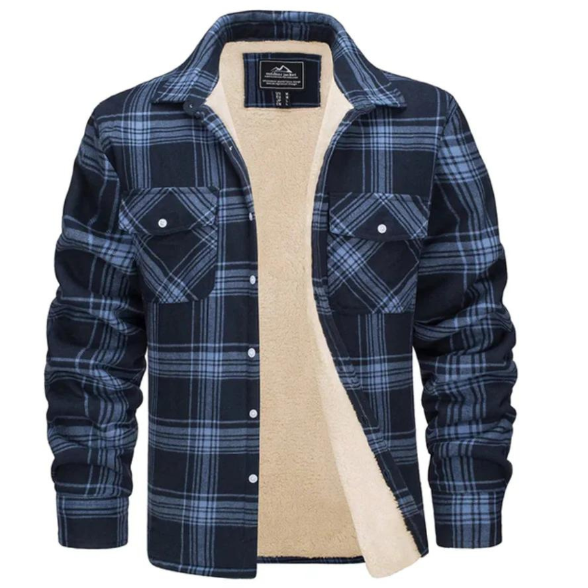 Lotte | Karierte langärmelige lockere Kapuzenjacke für Damen