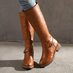 Gudrun | Elegante Lederstiefel – Trendige Damenstiefel für jeden Anlass