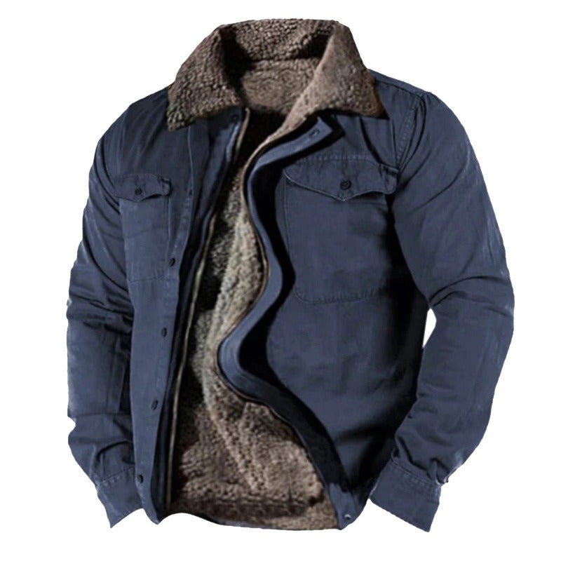 Drune | Warme Winterjacke Mit Pelzfutter Für Männer