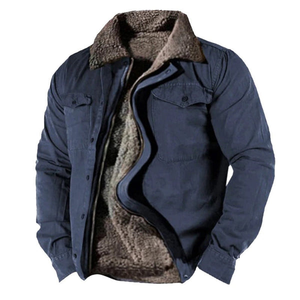 Drune | Warme Winterjacke Mit Pelzfutter Für Männer