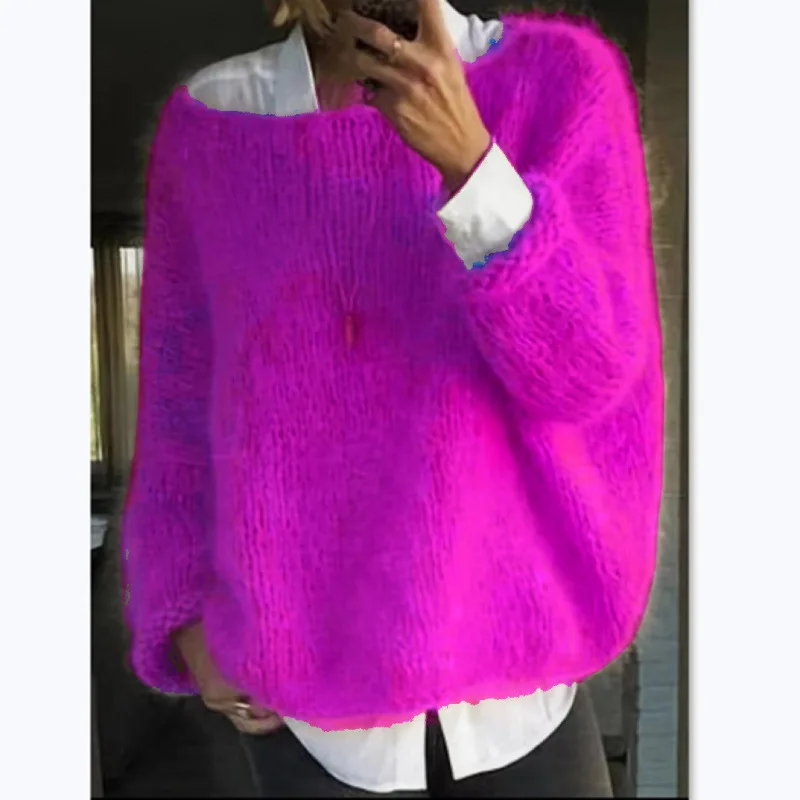 Paula | Buntfarbener Off-Shoulder-Pullover