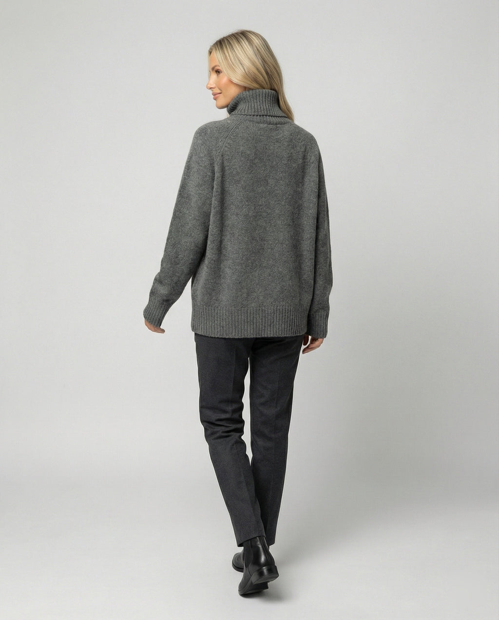 Drune - Lässiger Kaschmir Rollkragenpullover, Weiche & Bequeme Passform