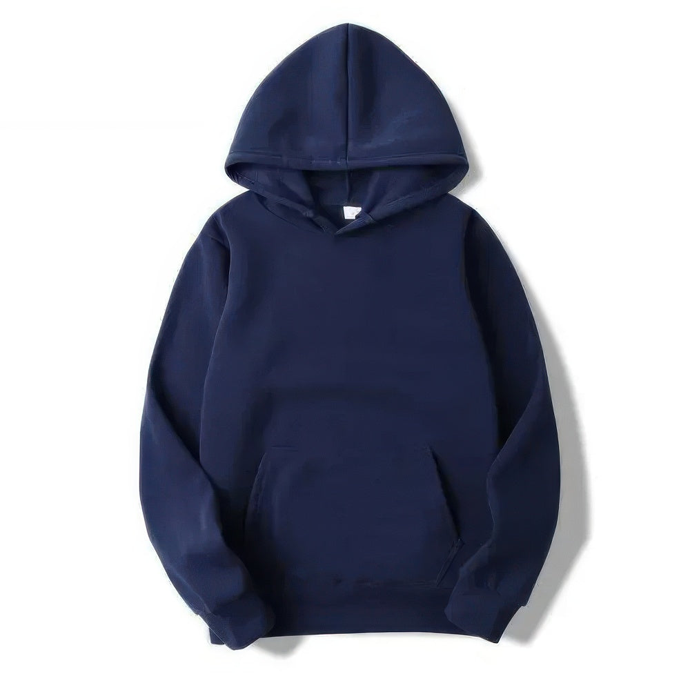 Drune | Herren Blau Kapuzenpulli Übergröße Kapuzenpullover