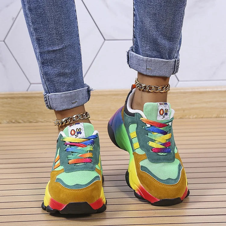 Drune | Orthopädische Regenbogensneaker
