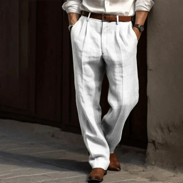 Drune | Elegante Gerade Geschnittene Hose Für Männer
