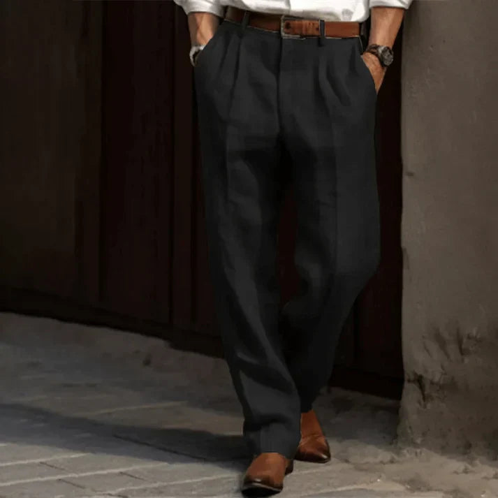 Drune | Elegante Gerade Geschnittene Hose Für Männer
