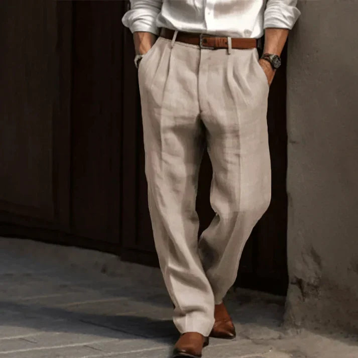 Drune | Elegante Gerade Geschnittene Hose Für Männer
