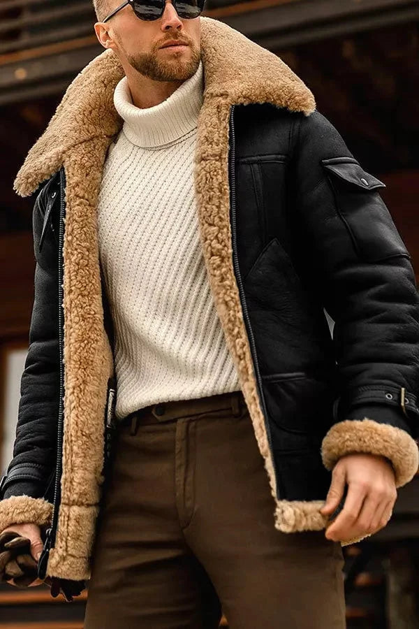 Herren Winterjacke im Camel-Stil