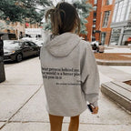 Ella | Liebe Person hinter mir Unisex Hoodie
