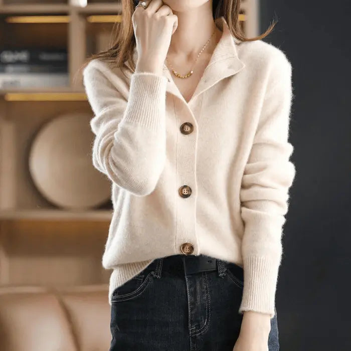 Irina | Damen Kaschmir-Strickjacke