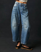 Elisa | Damen-Jeans mit geradem Schnitt aus Denim